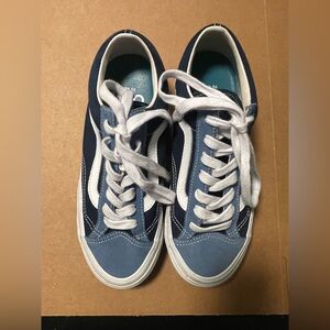Blue and White Sneakers